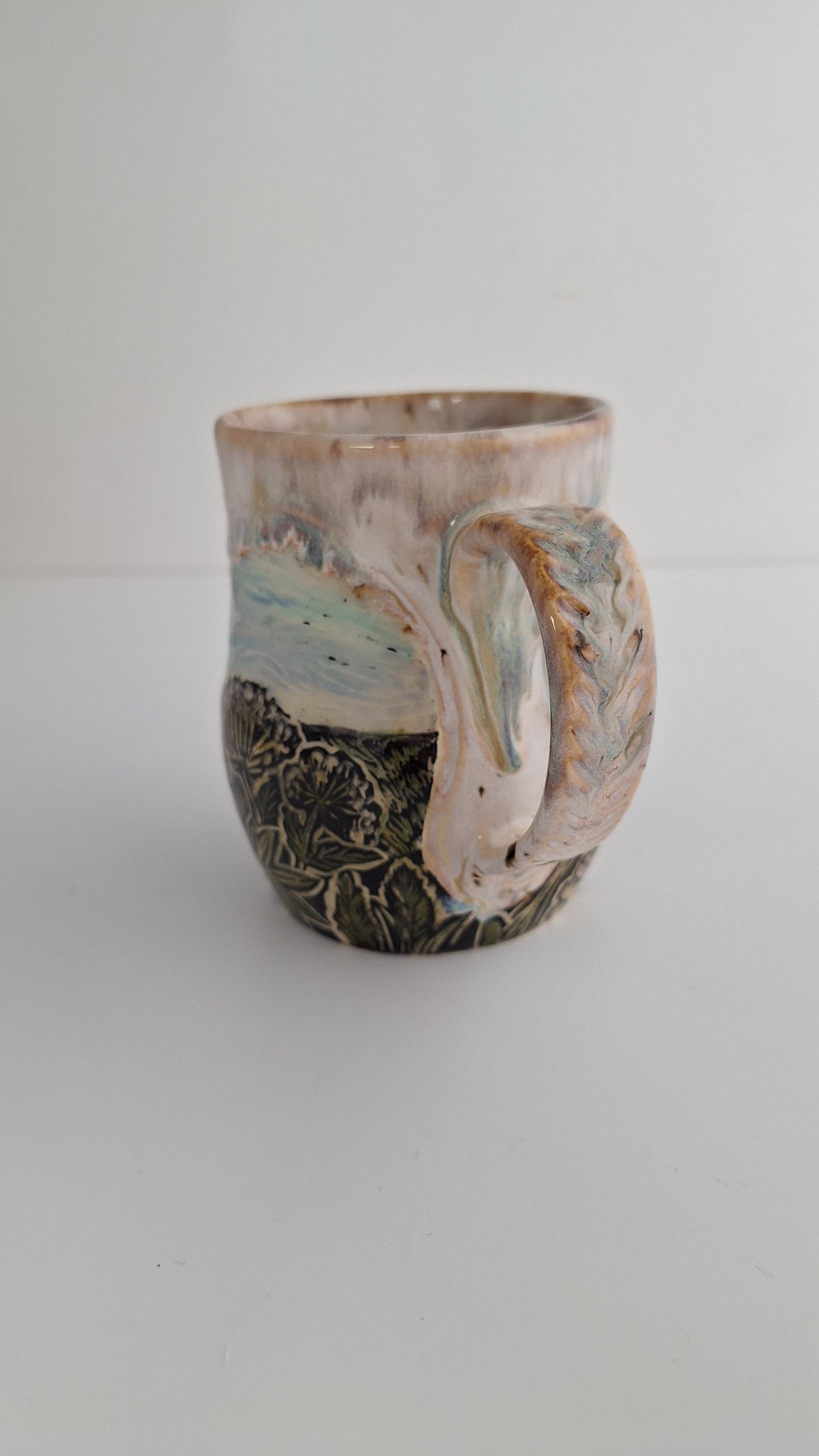 Hand-carved Greenhouse Mug