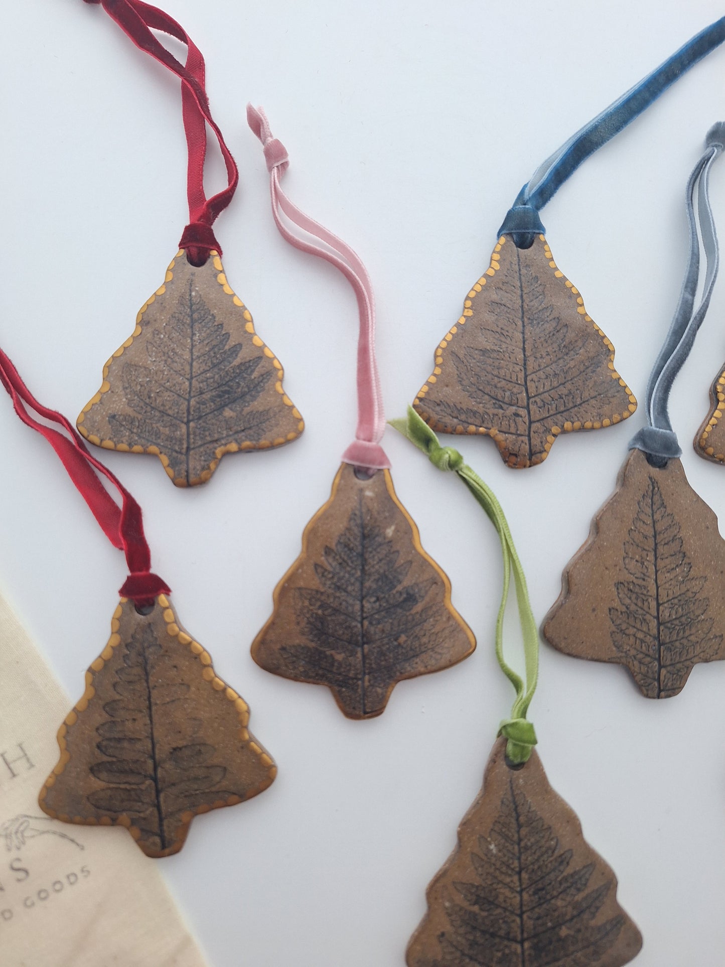 Fern Tree Ornaments - Brown