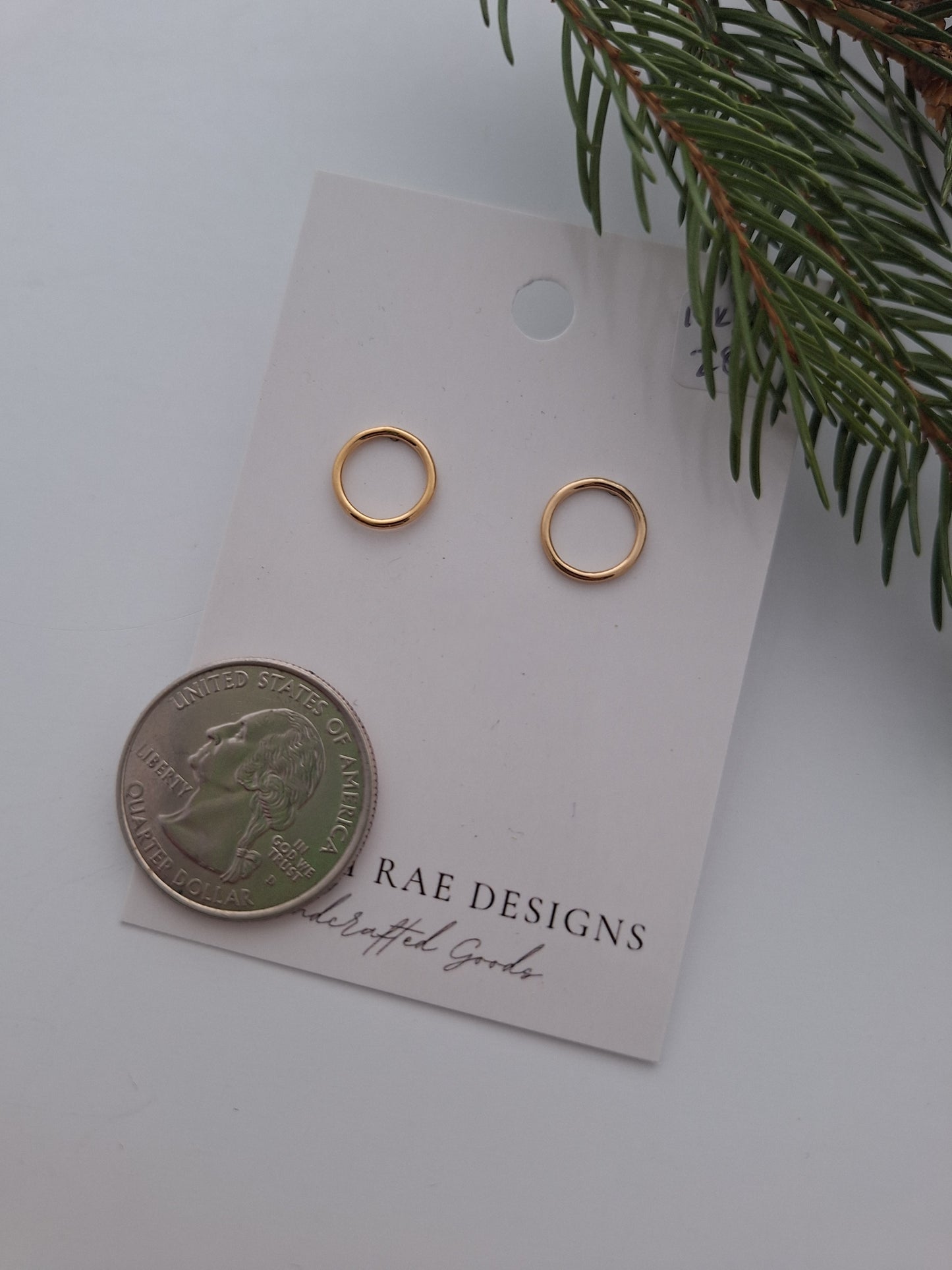 Round Post Earrings, large