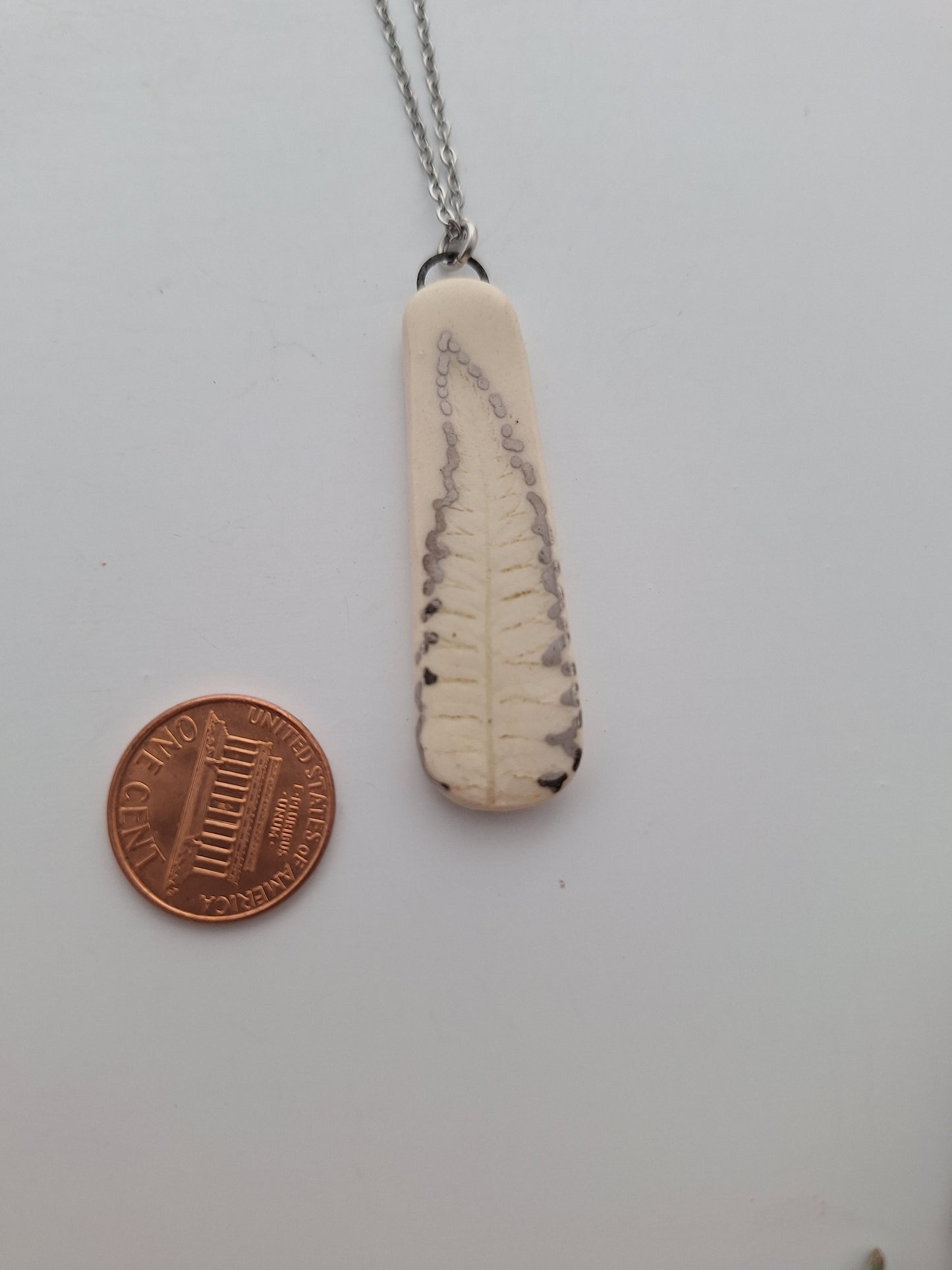 Wild fern Ceramic Necklace