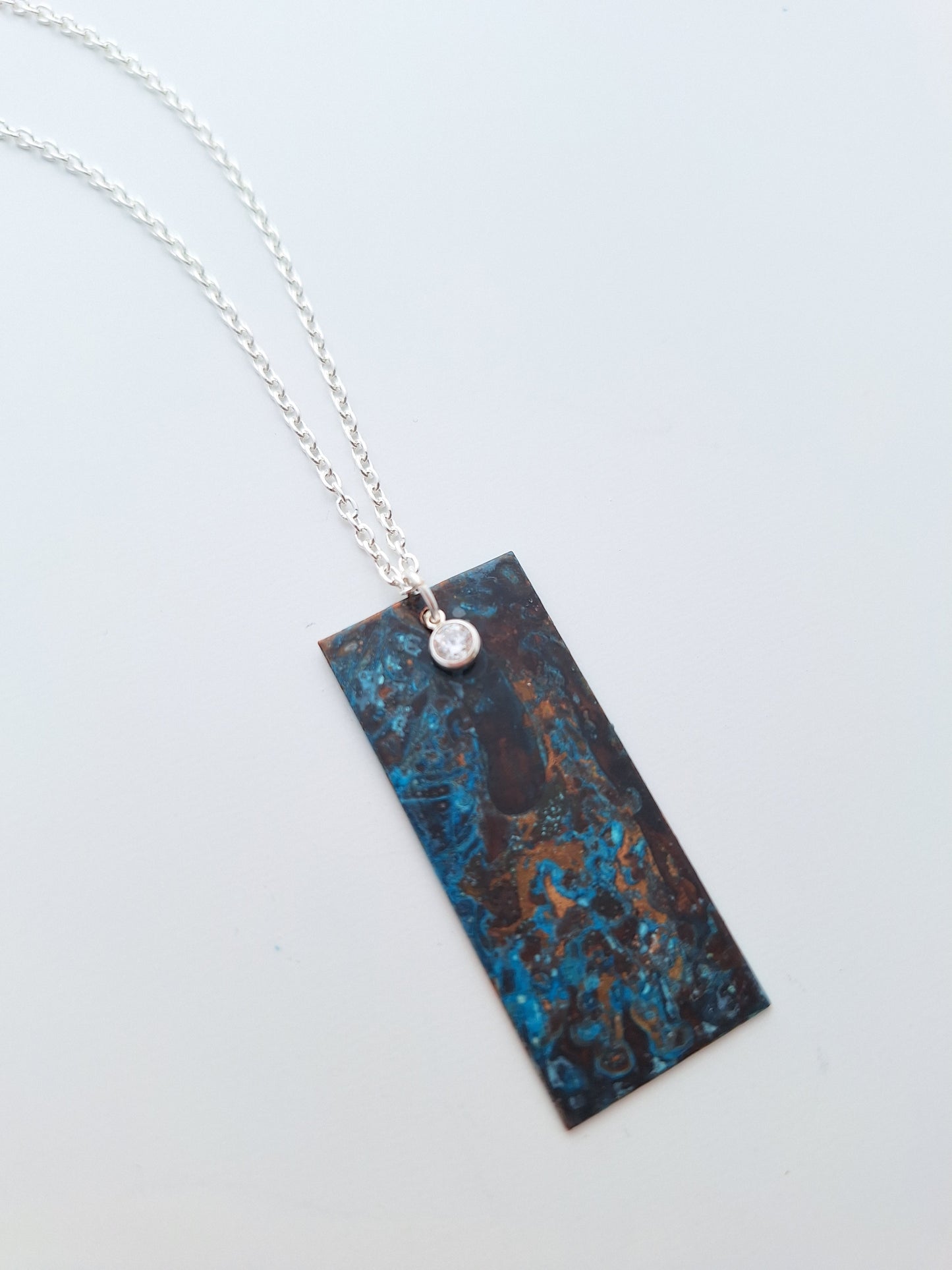 Patinaed Copper Necklace