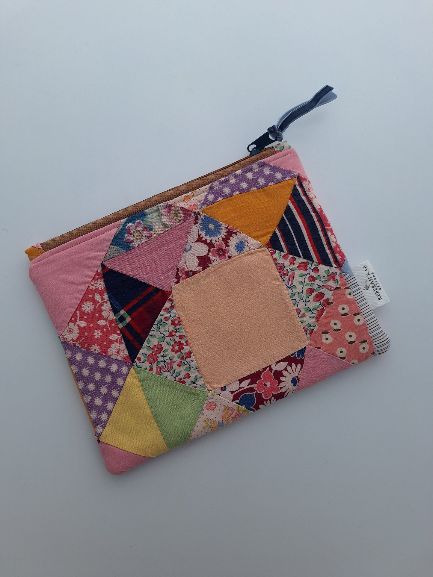 Vintage Patchwork Zipper Pouch