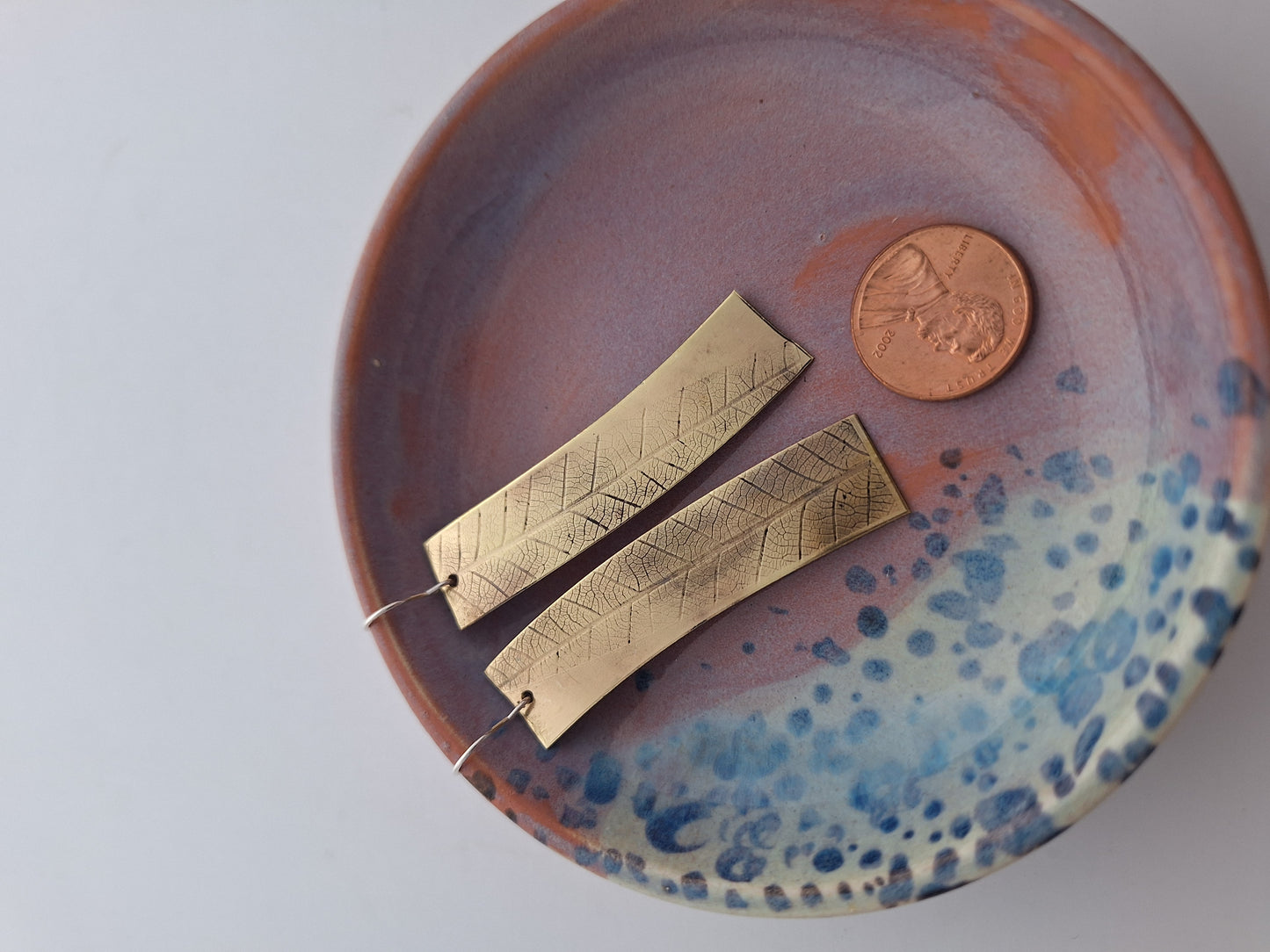 Leaf Imprint Earrings