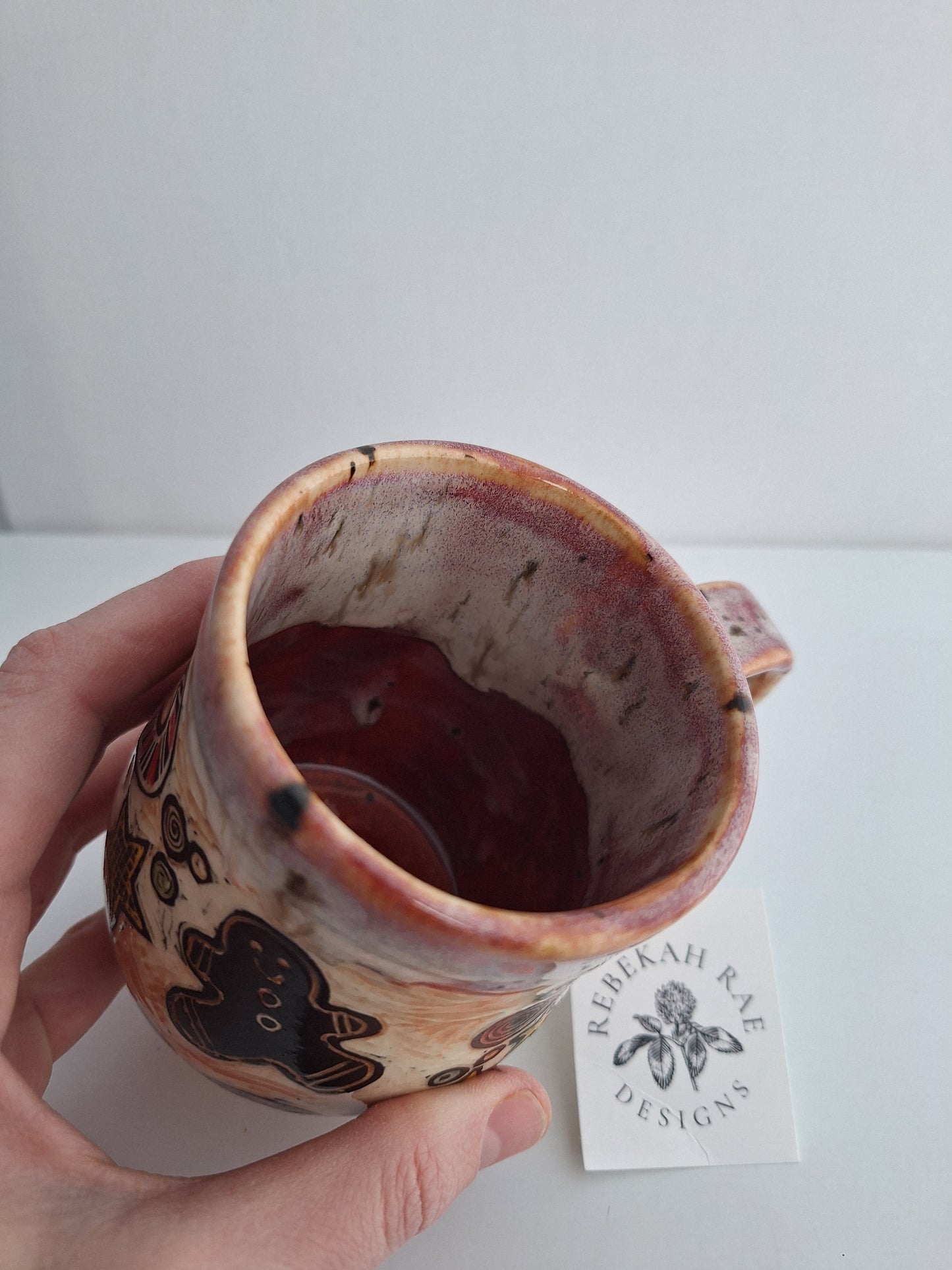 Hand-carved Christmas Joys Mug