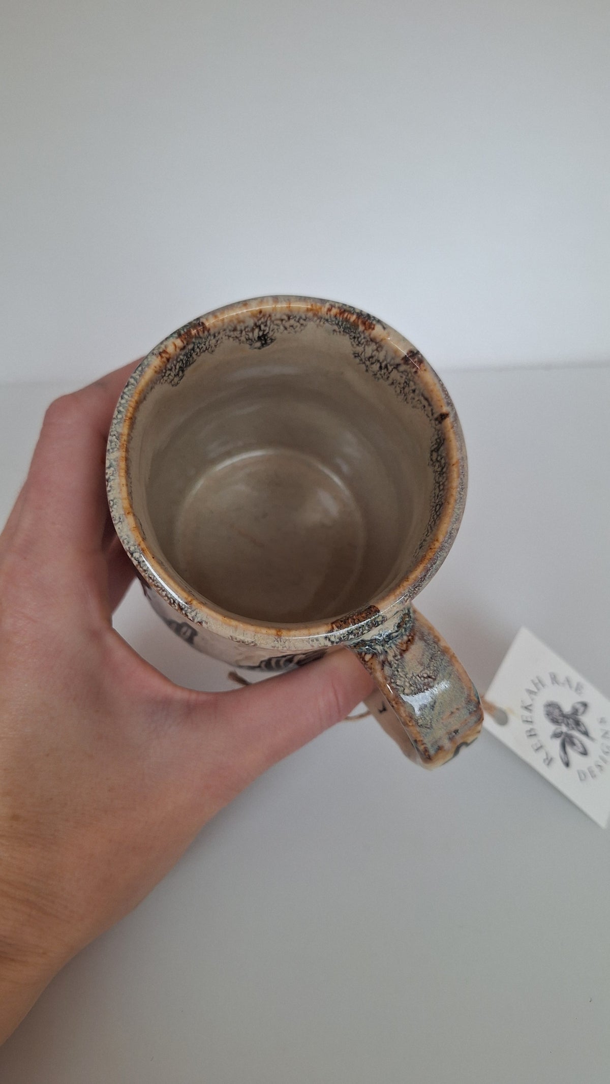 Cozy Cabin Mug - Hand carved / sgraffito