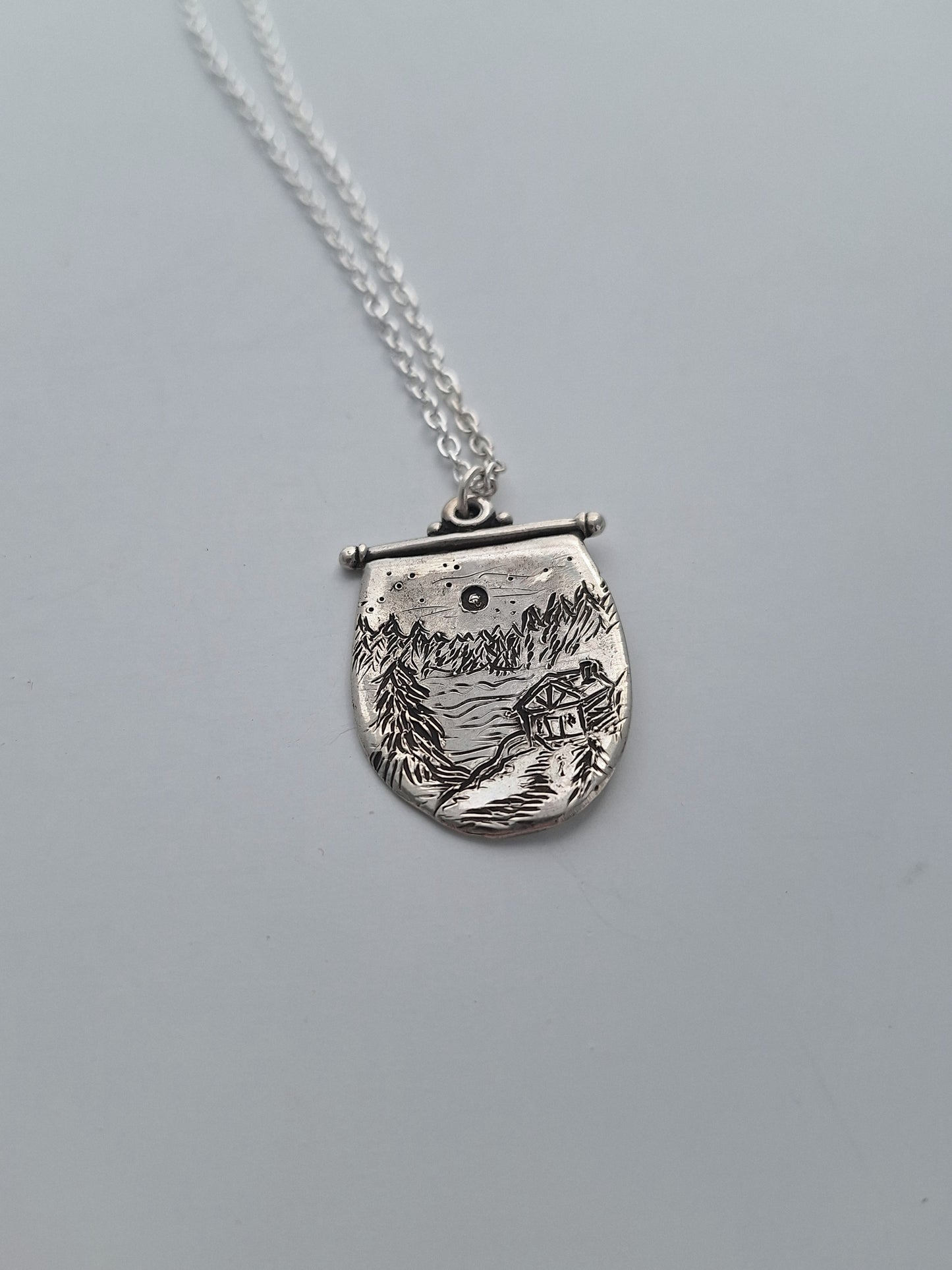 Mountain Cabin Necklace