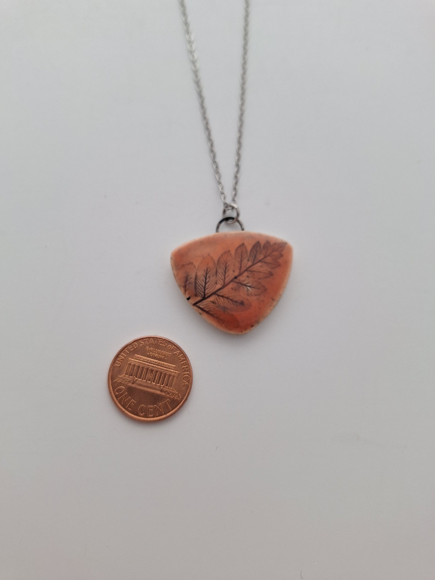 Wild fern Ceramic Necklace