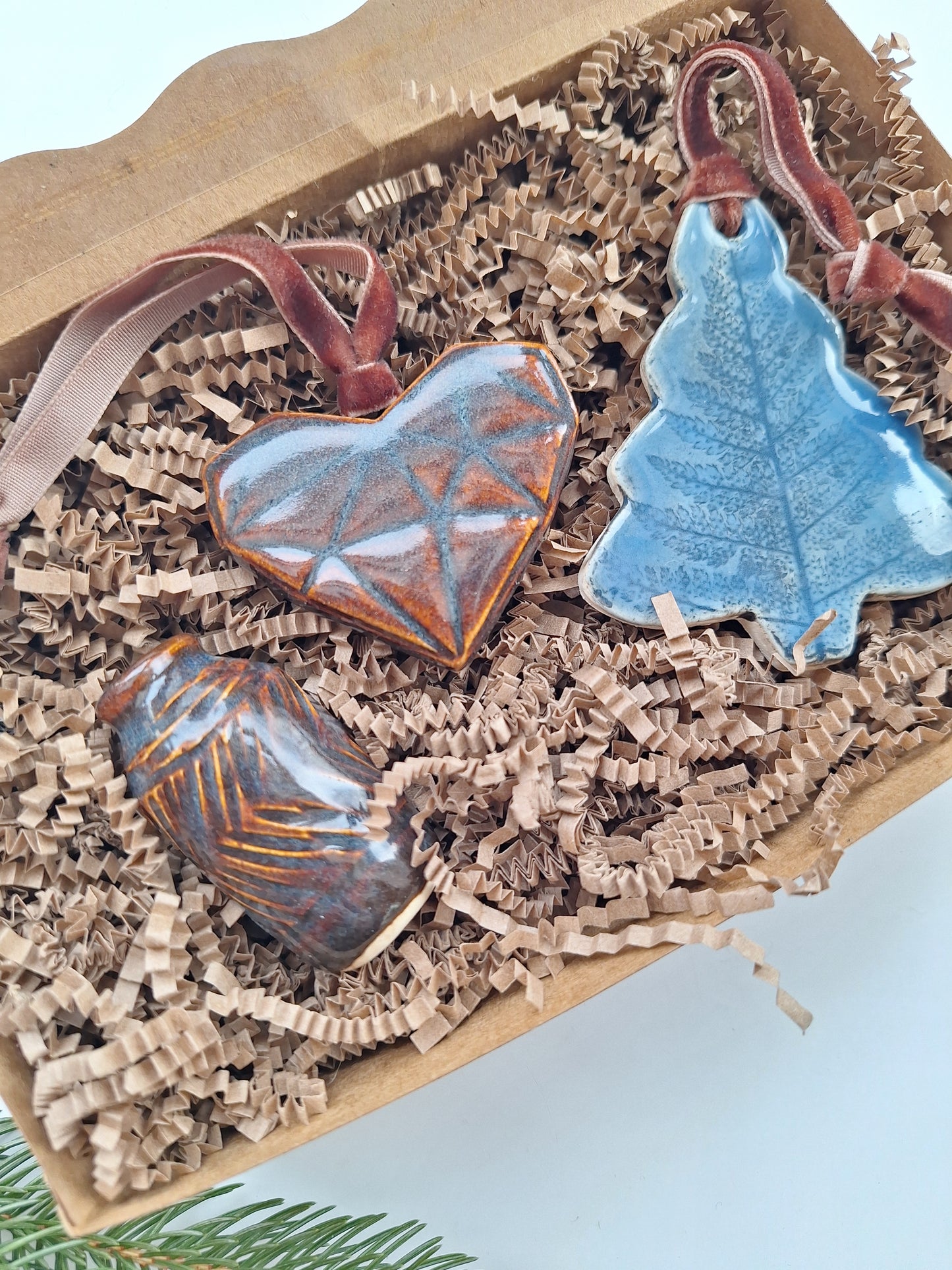 Boxed Gift Set - Ornaments and Tiny vase