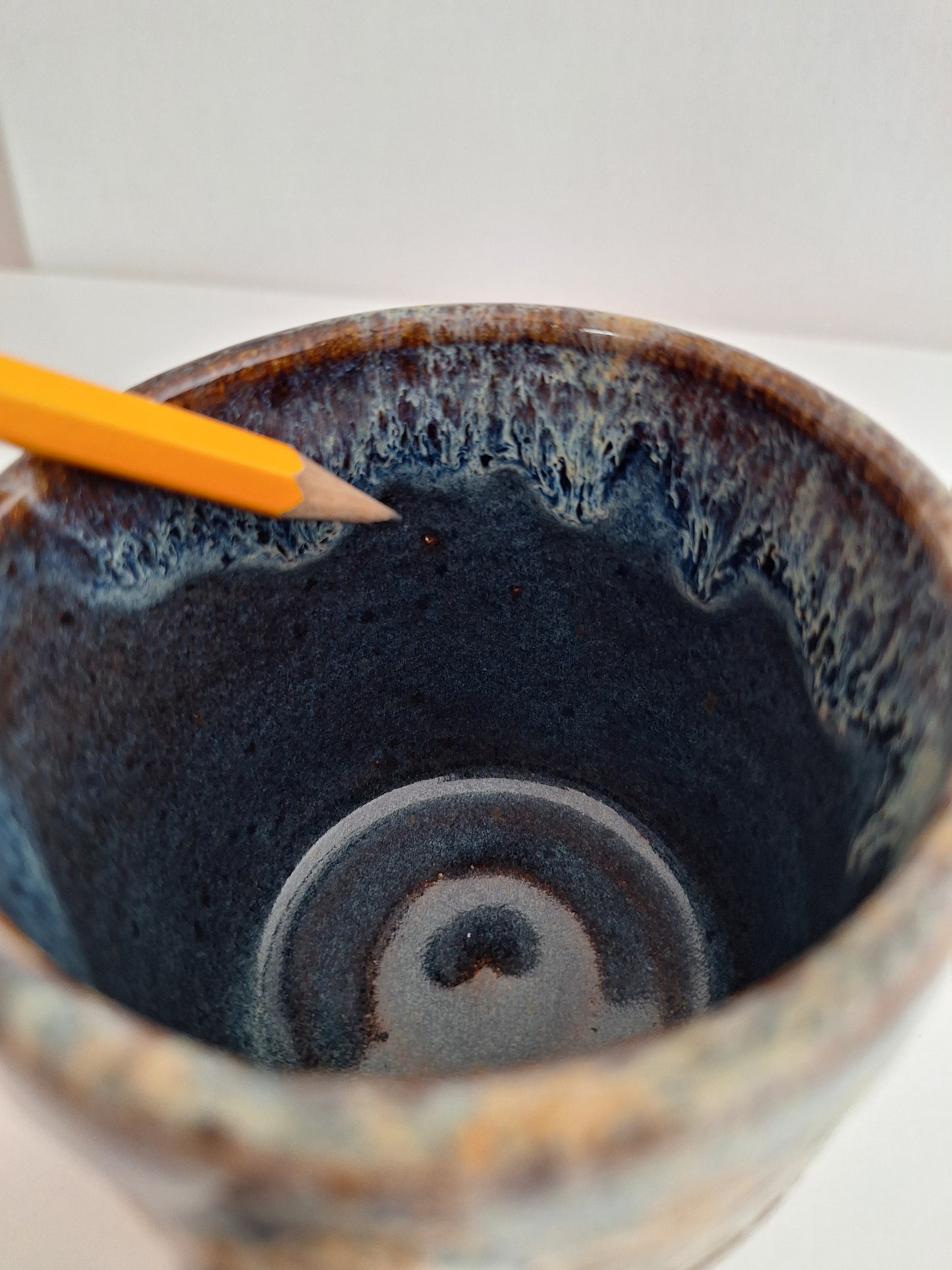 *Perfectly Imperfect* Hand-Carved - Floral – One of a Kind Stoneware Mug