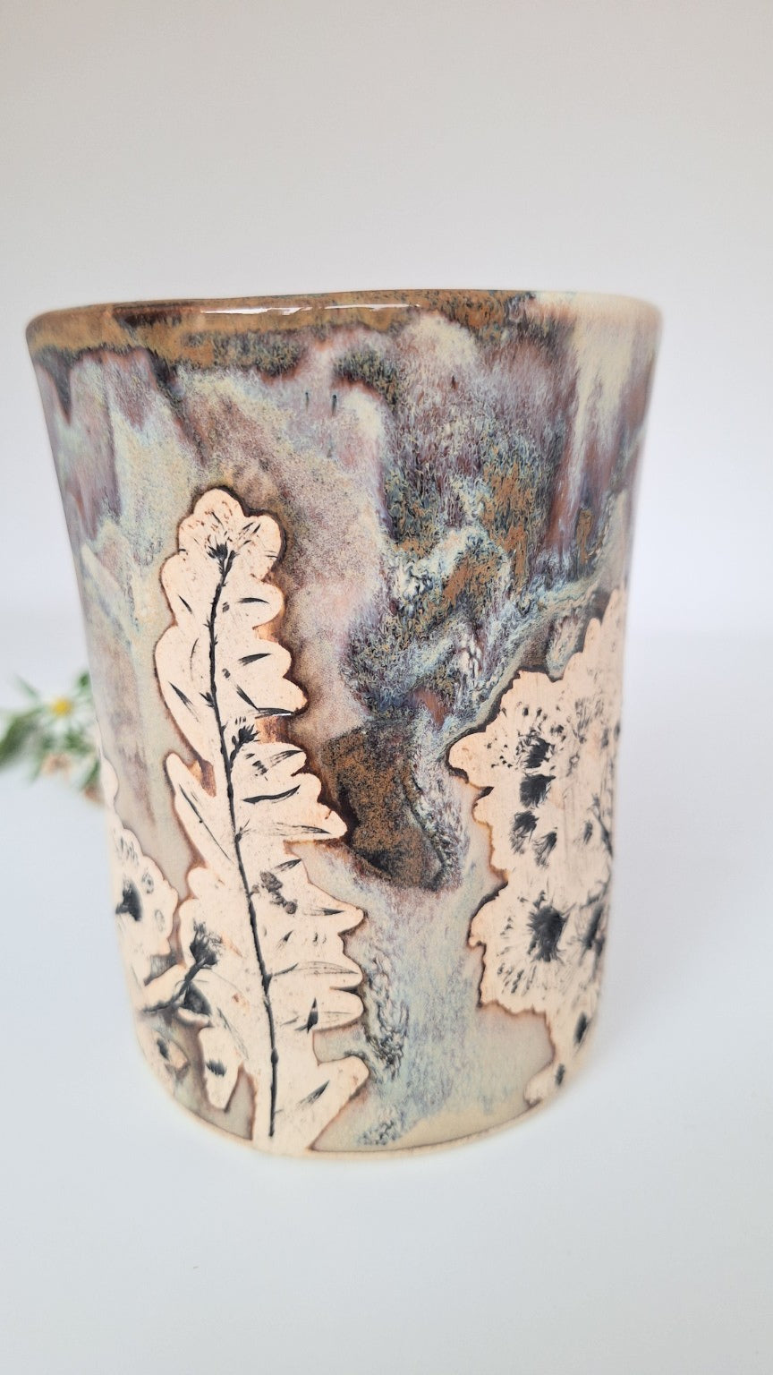 Autumn Aster Mug - Botanical Imprint