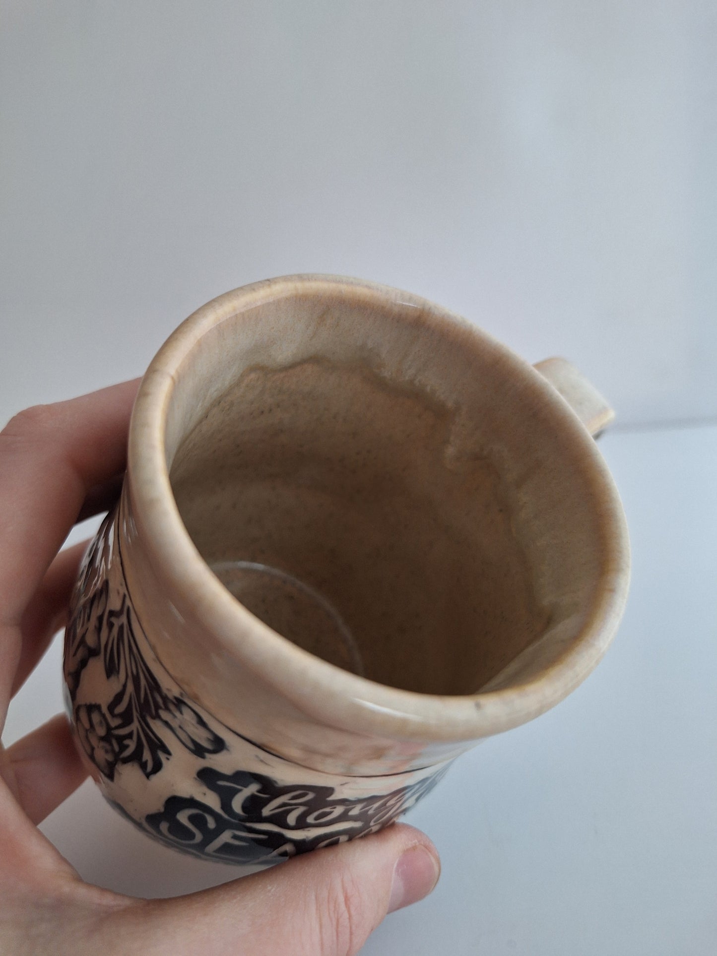 Hand-carved Love Through the Seasons Mug