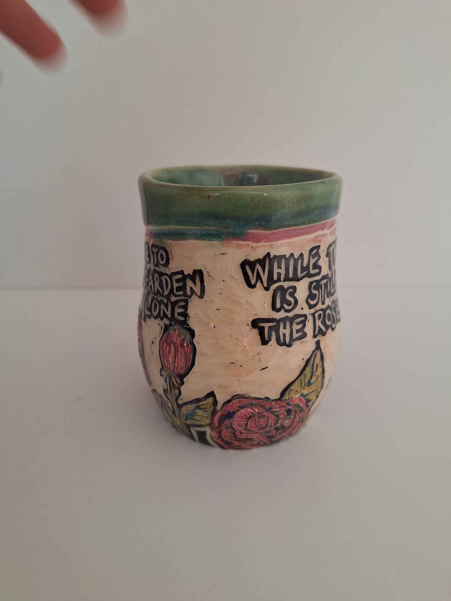 Hand-carved In The Garden Mug