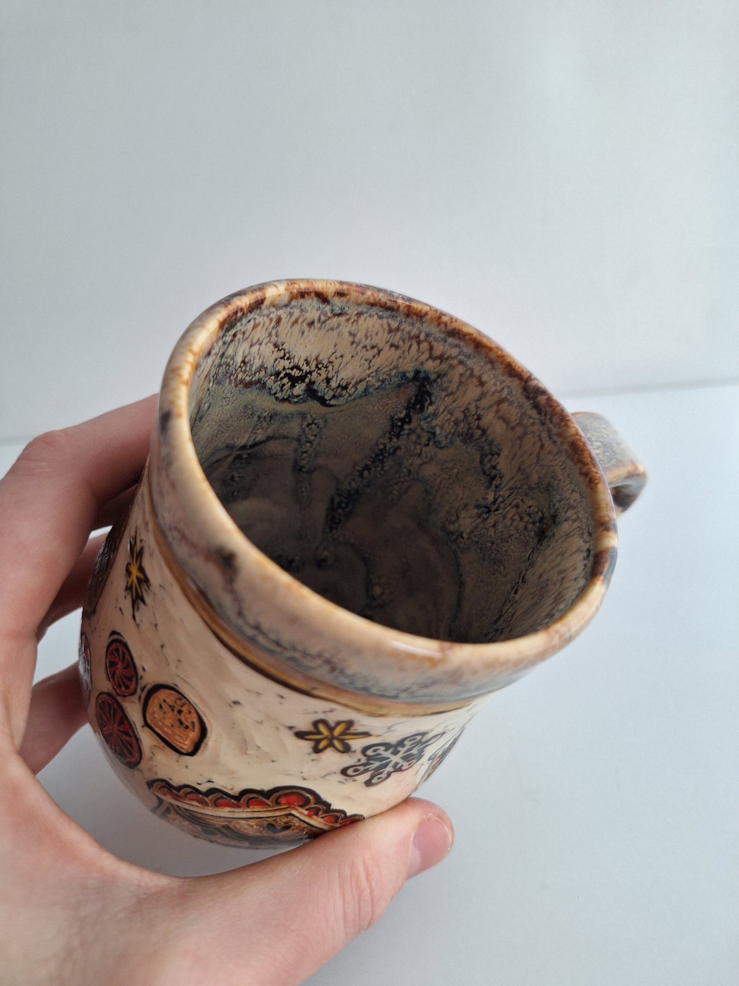 Hand-carved Gingerbread House Mug