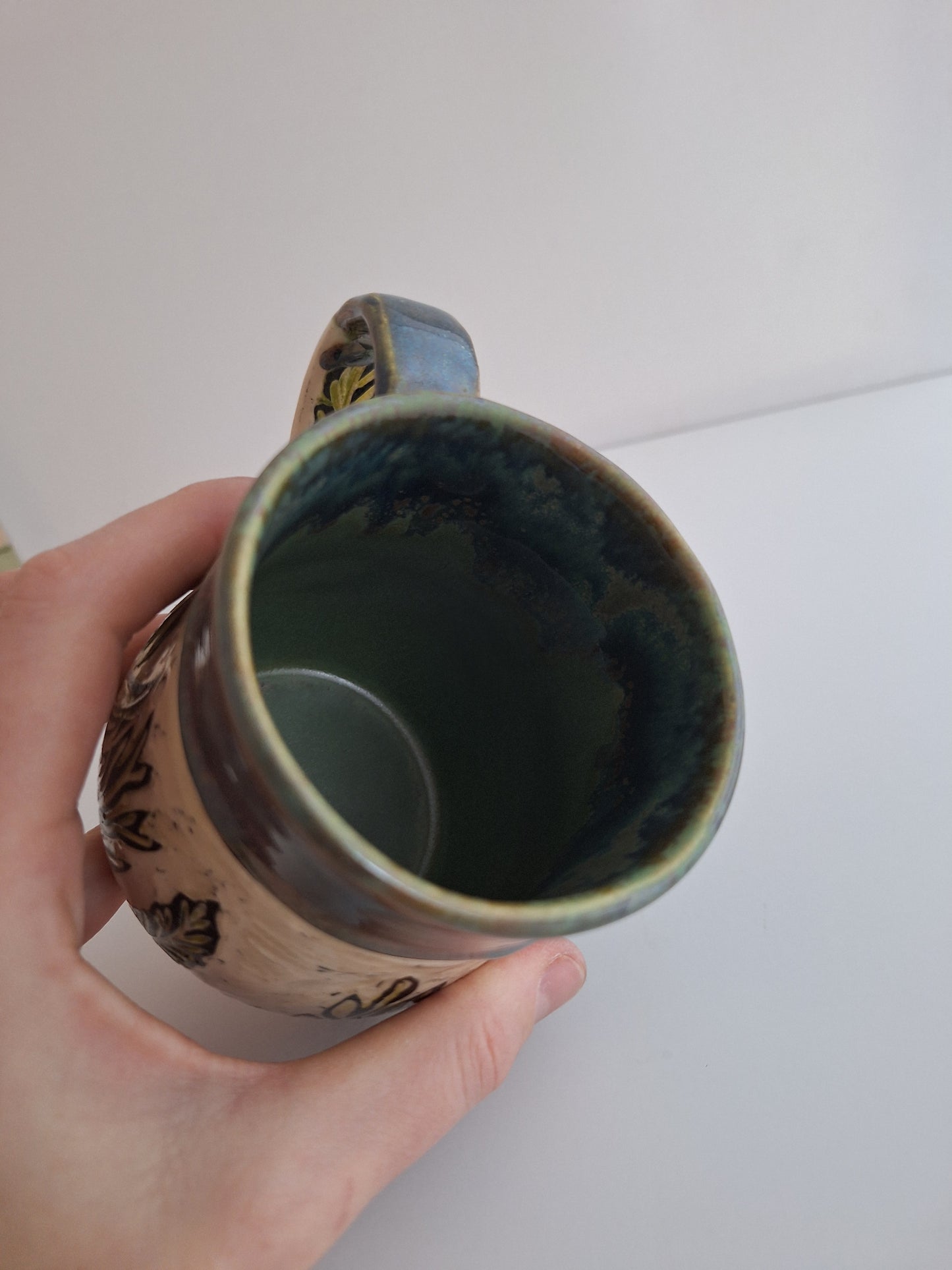 Hand-carved Fish Mug, color
