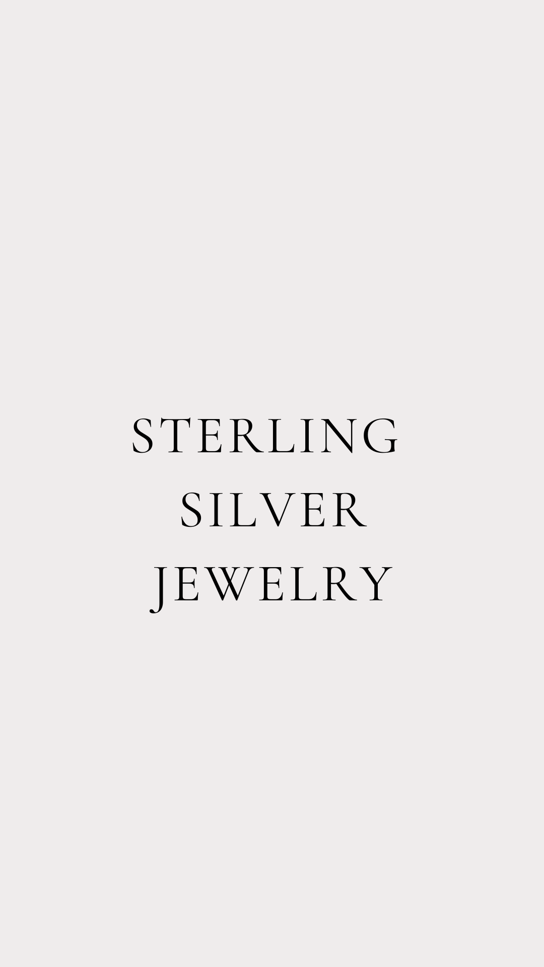 Sterling Silver Jewelry