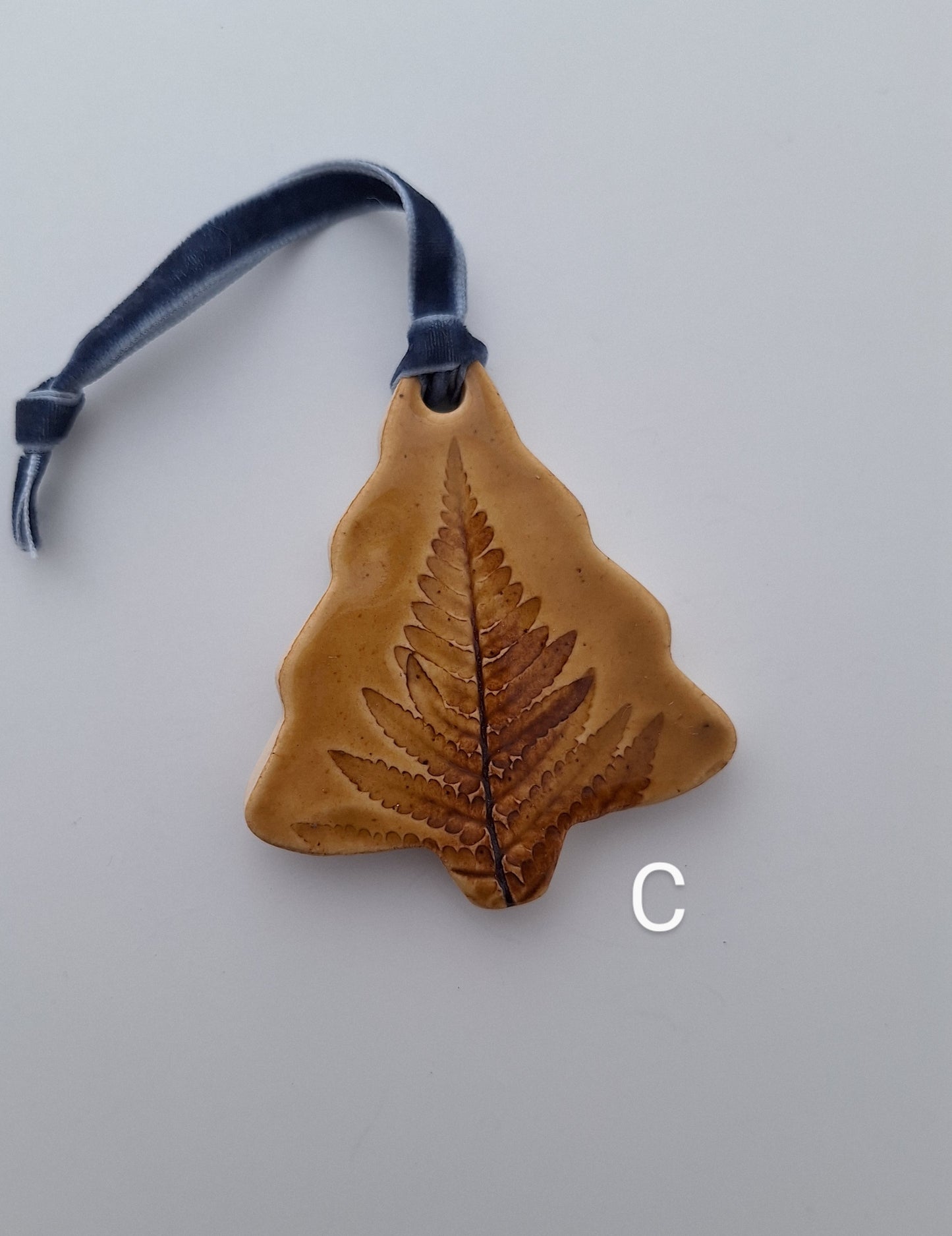 Fern Tree Ornaments - Amber