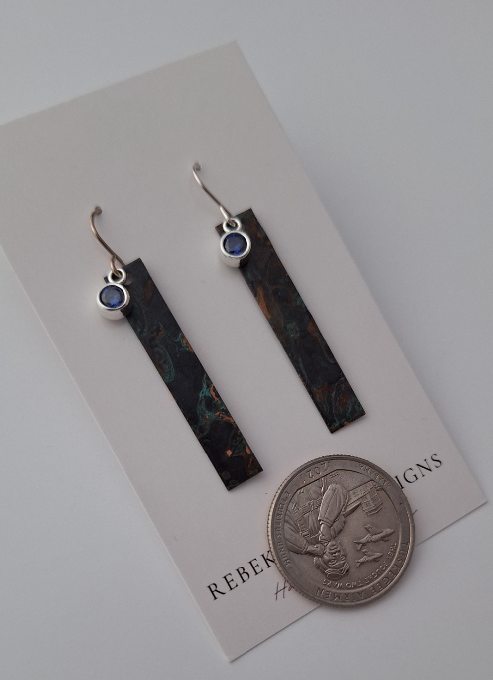 Patina Bar Earrings