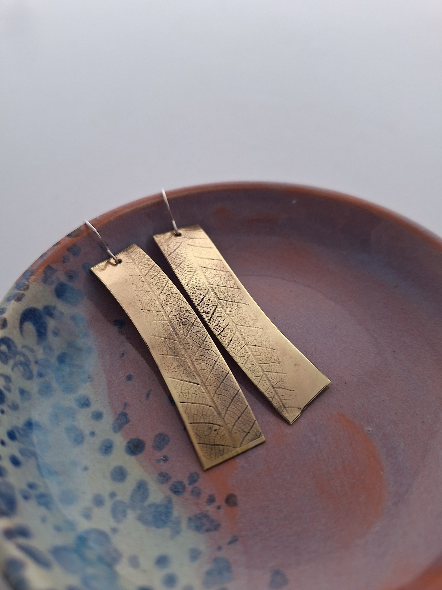 Leaf Imprint Earrings