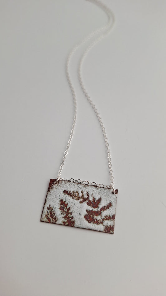 Patinaed Fern Necklace