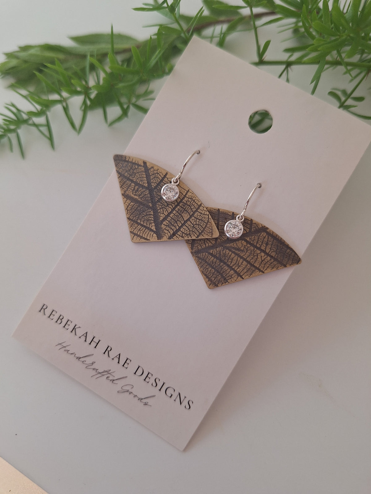 Pressed Leaf Earrings