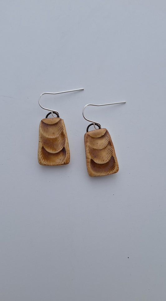 Porcelain Earrings - Sterling