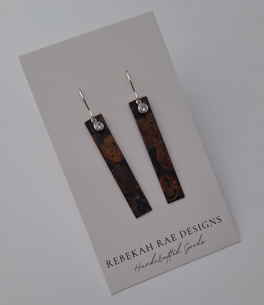 Patina Bar Earrings