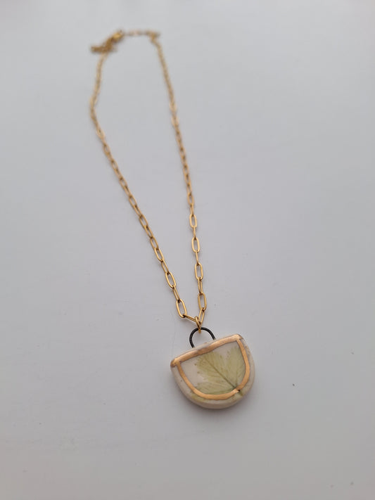 Little Wild Strawberry Ceramic Necklace
