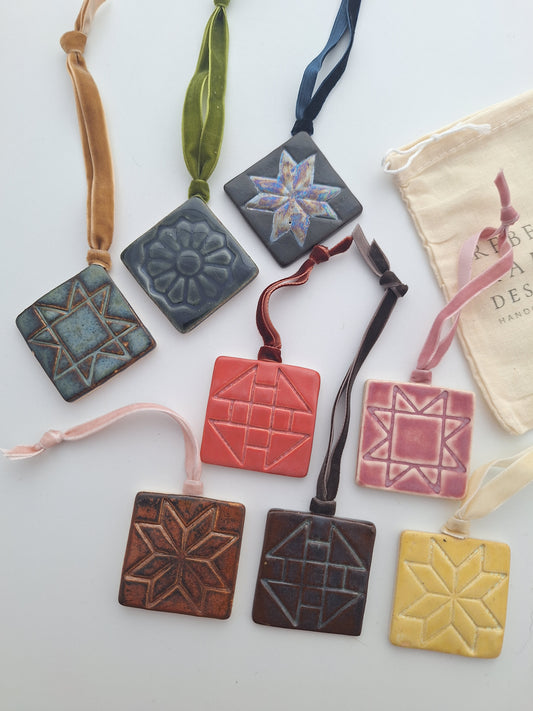 Quilt Block Ornaments
