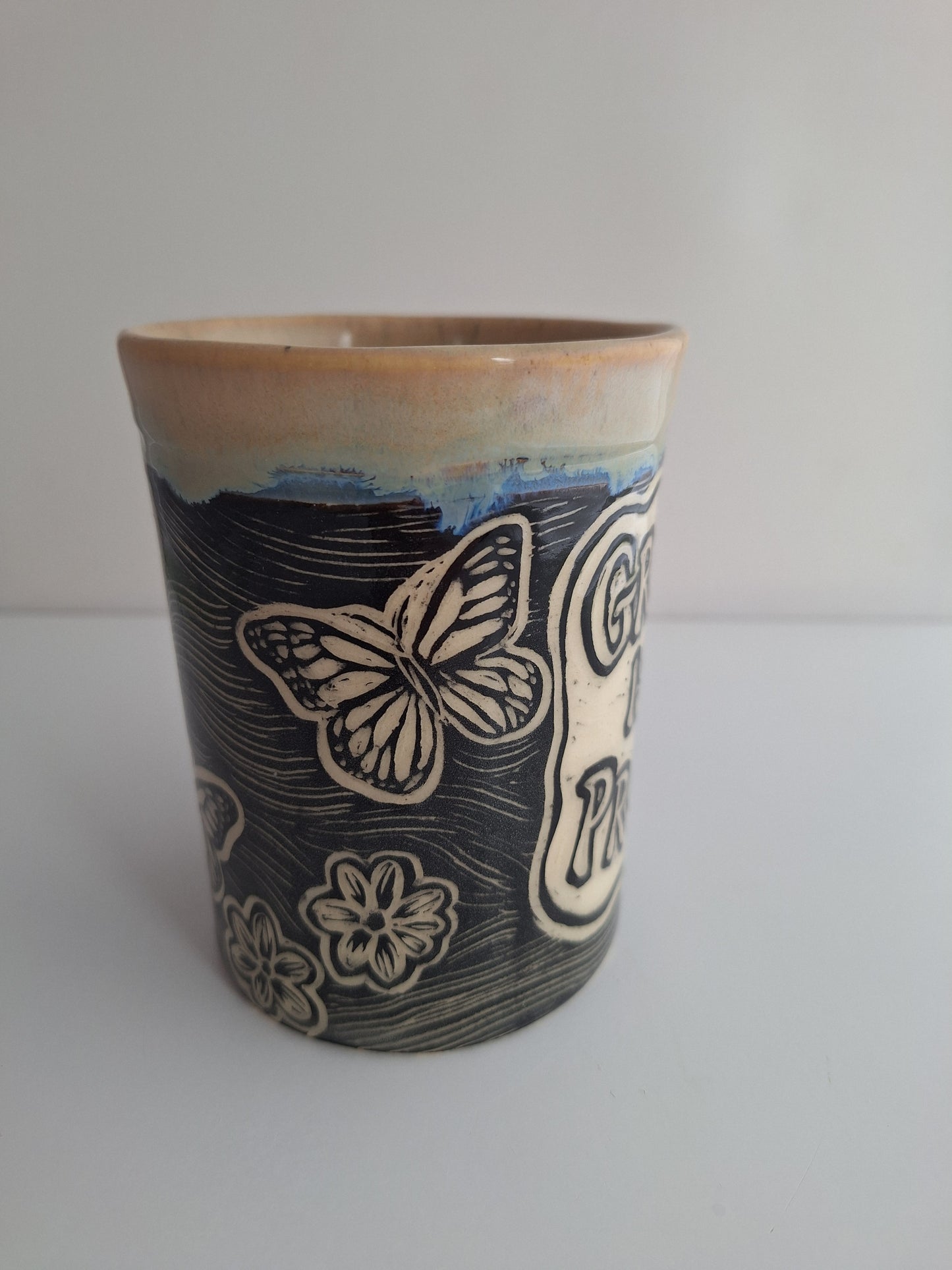 Hand-carved Growth Mug