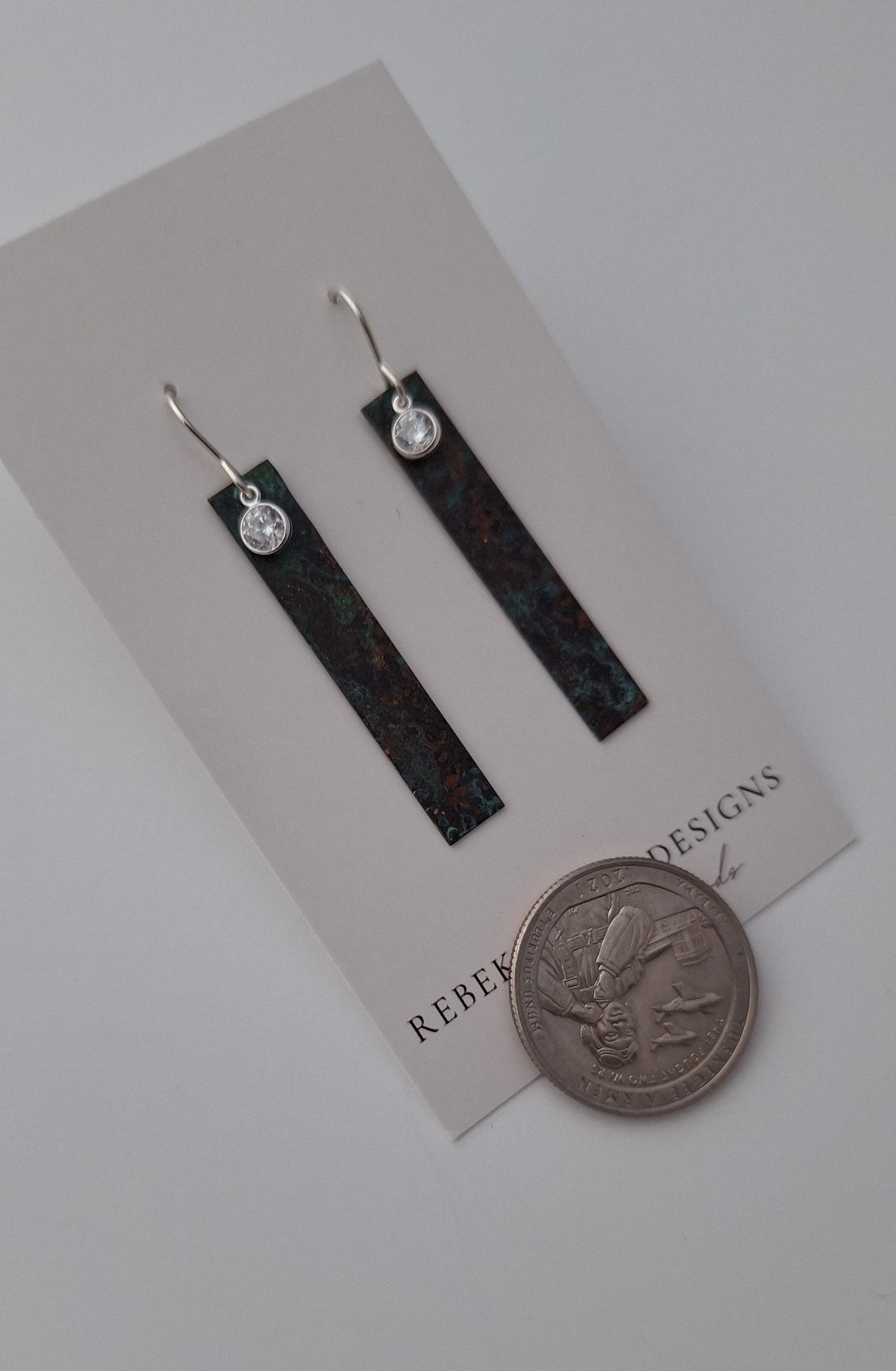 Patina Bar Earrings