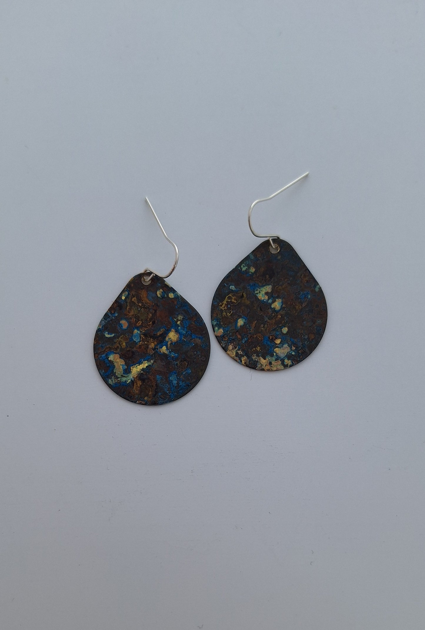 Patina Brass Earrings