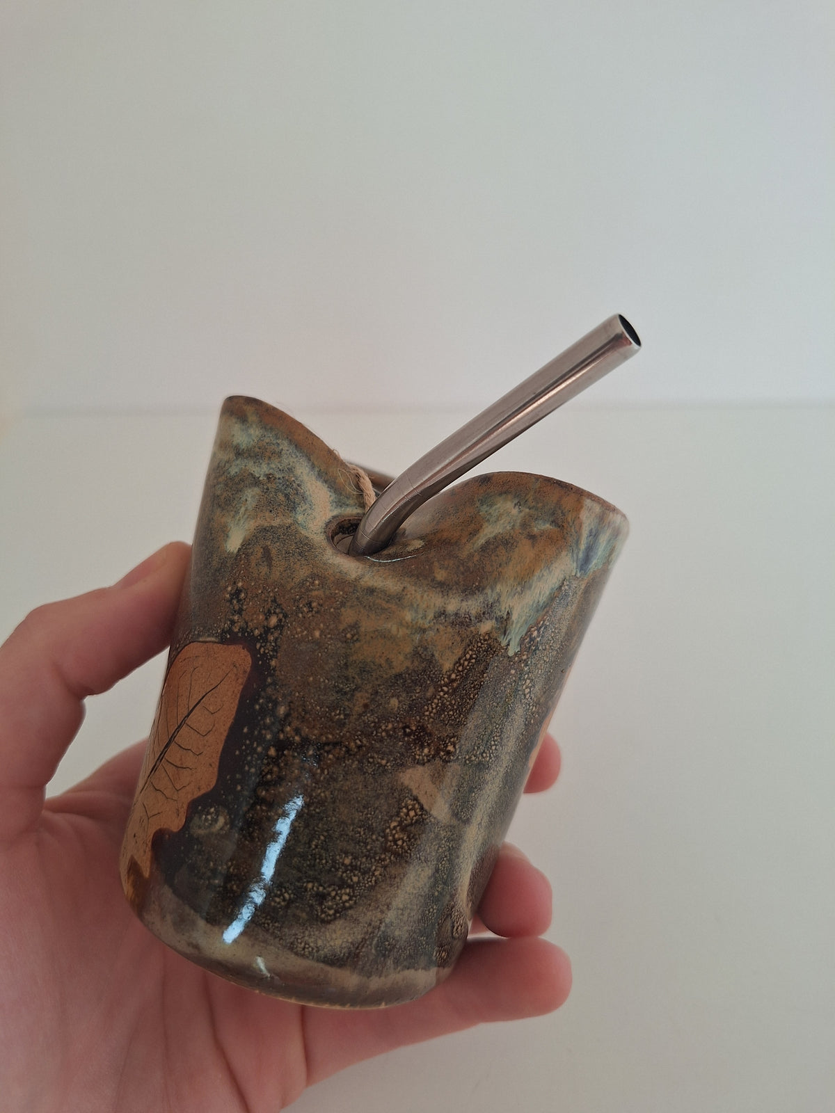 Cocktail Sipper - Botanical Imprint, dandelion - straw included