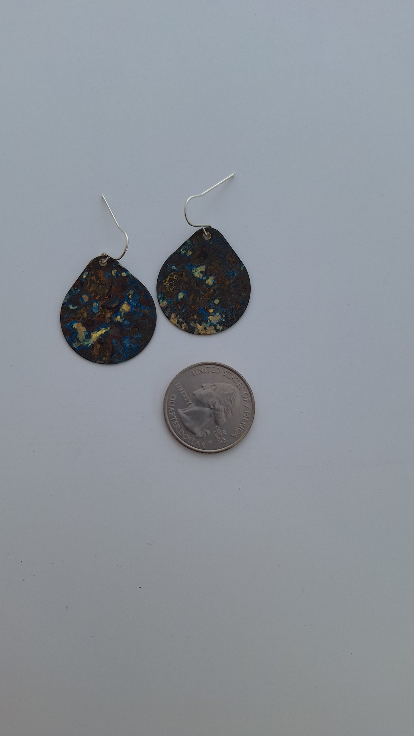 Patina Brass Earrings