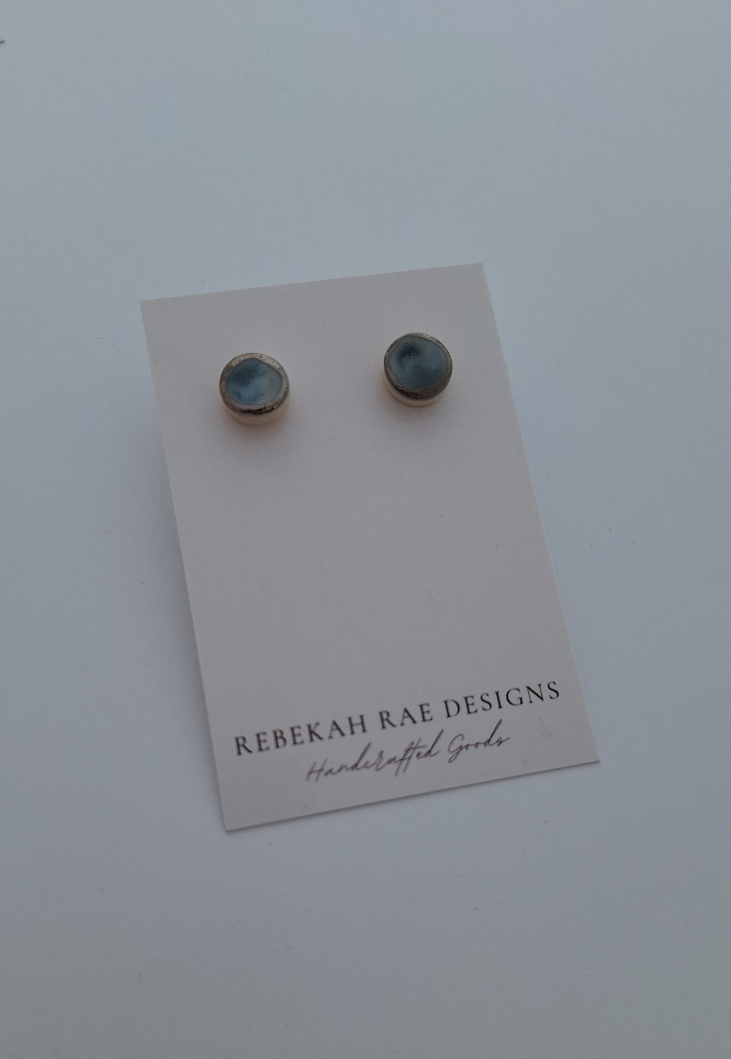 Porcelain Earrings - Sterling posts