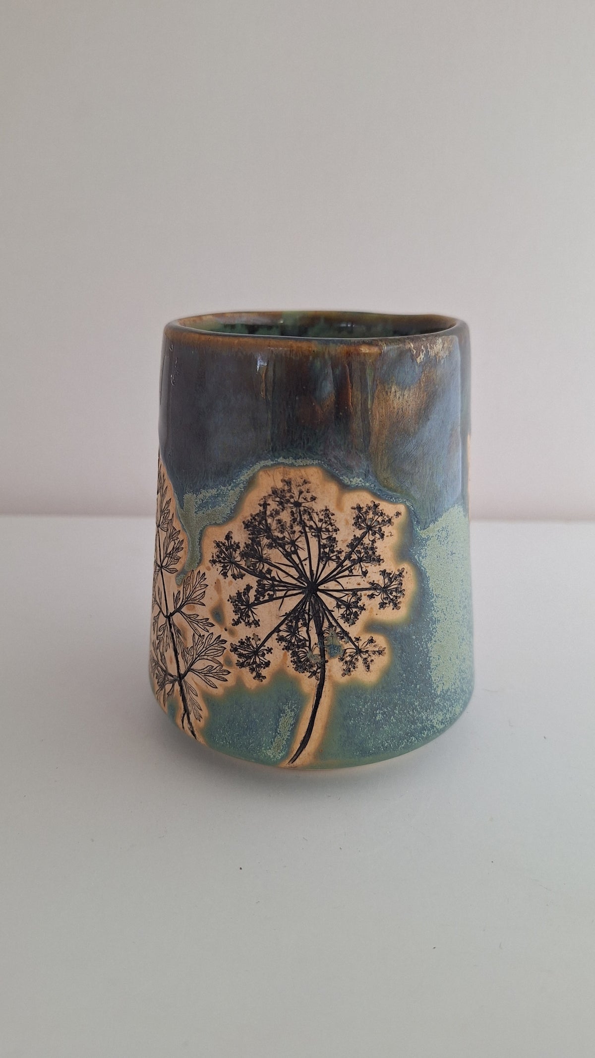 Queen Anne's Lace Tumbler - Botanical imprint