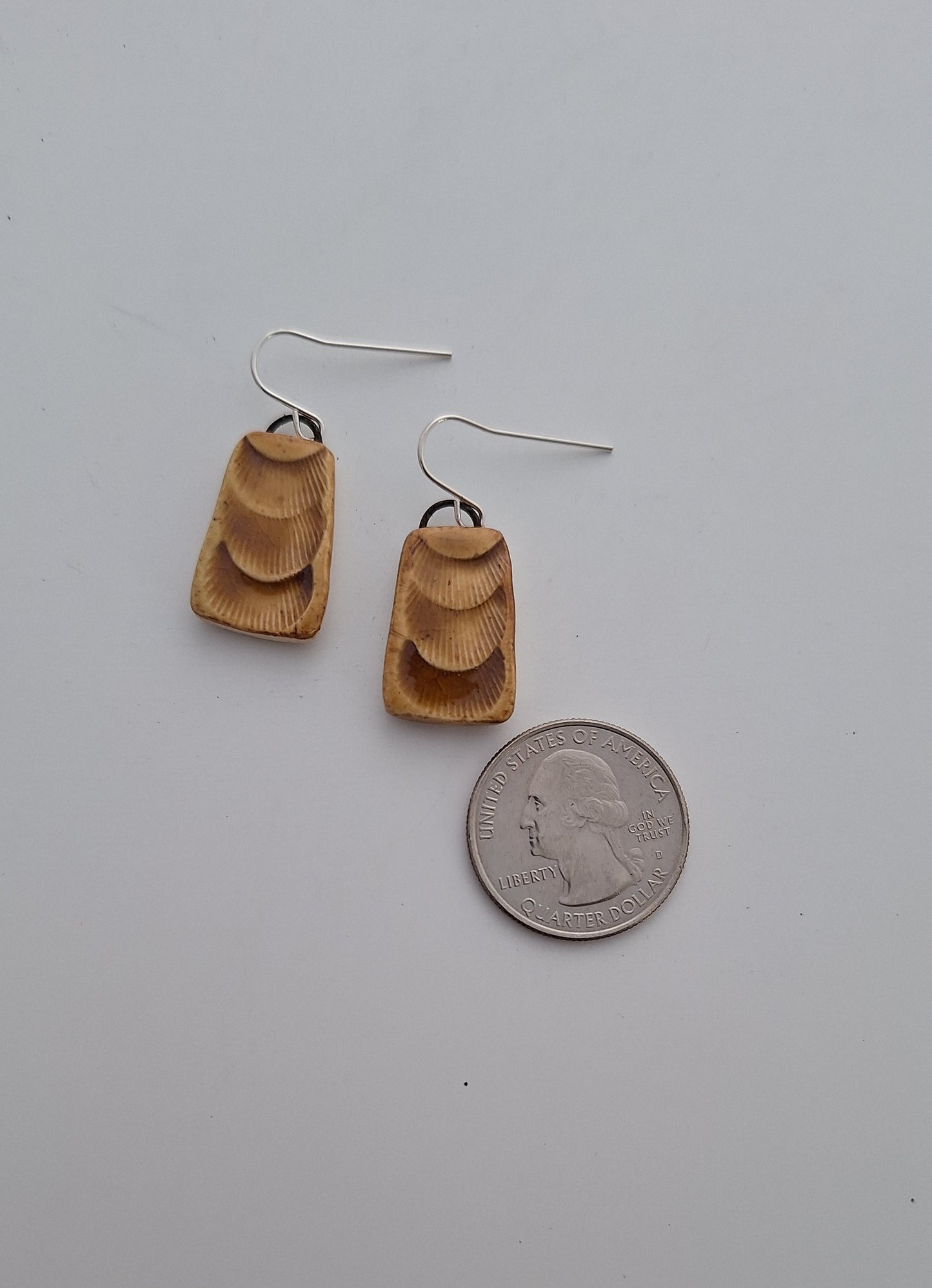 Porcelain Earrings - Sterling