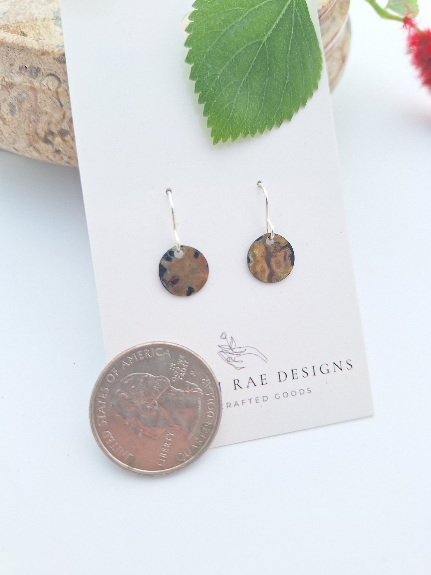Tiny Moon Earrings