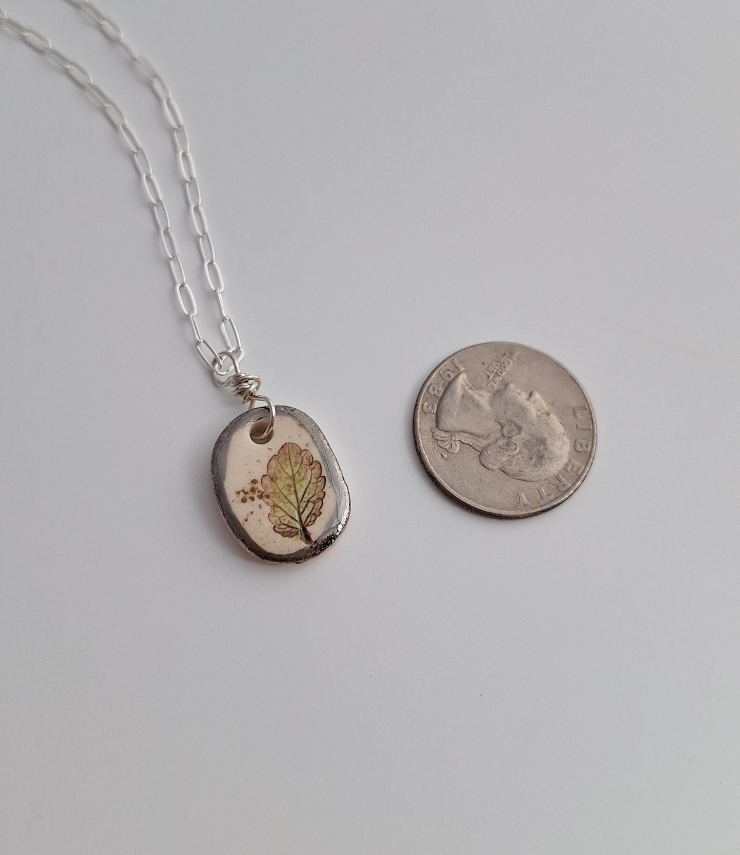 Little Coleus Necklace - Ceramic