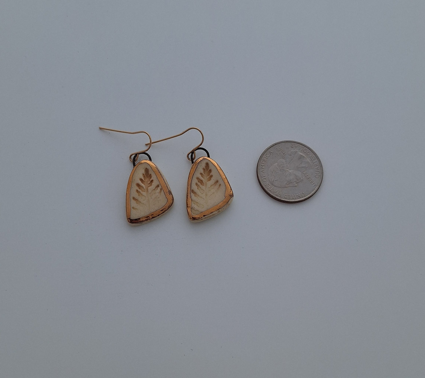 Porcelain Earrings - gold