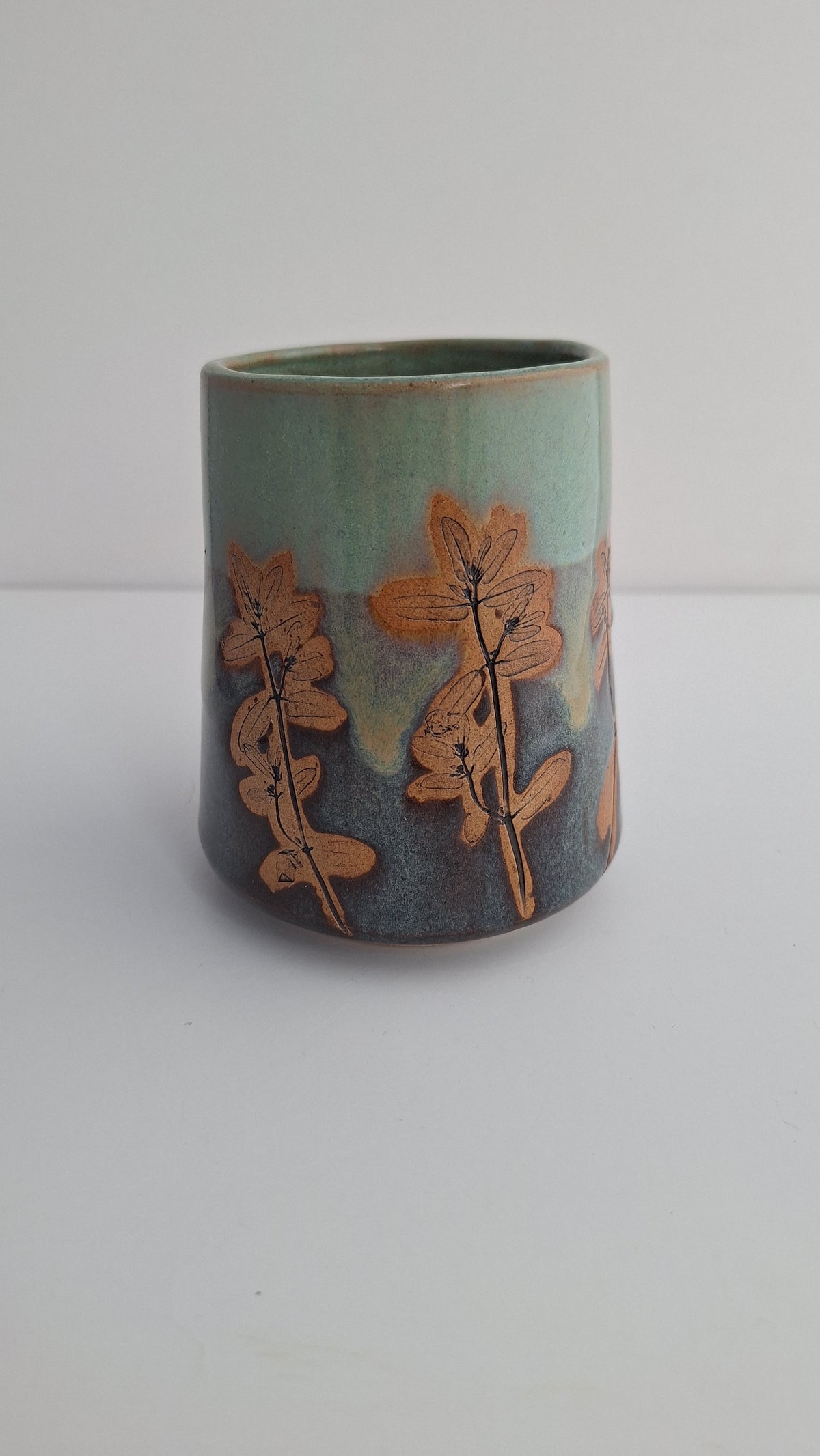 Spurge Weed Tumbler - Botanical imprint