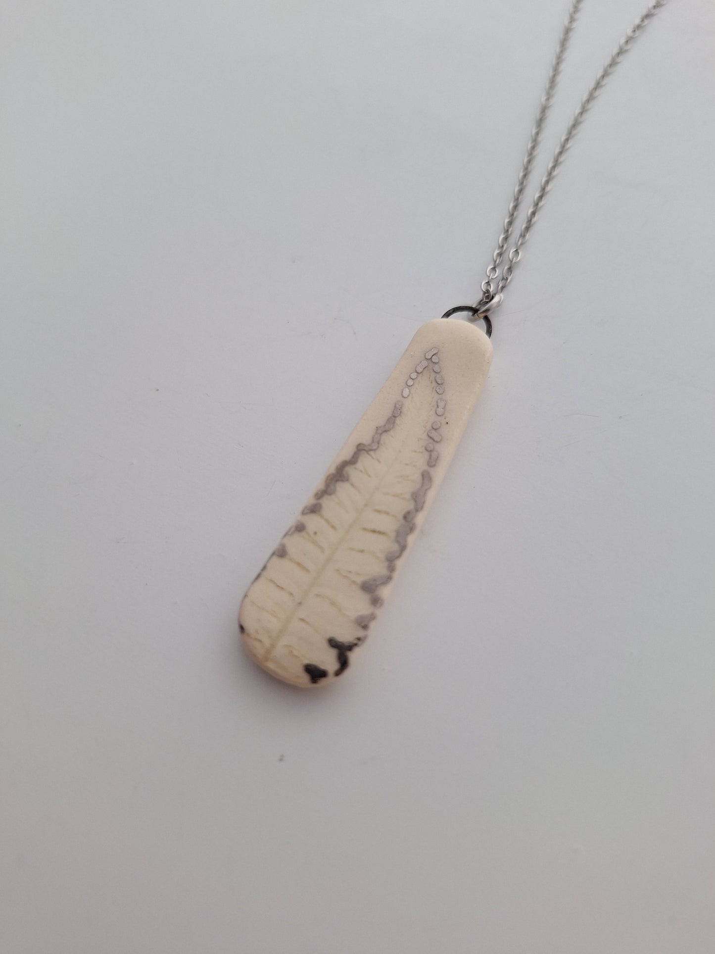 Wild fern Ceramic Necklace