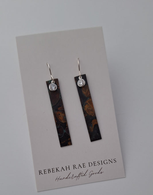 Patina Bar Earrings