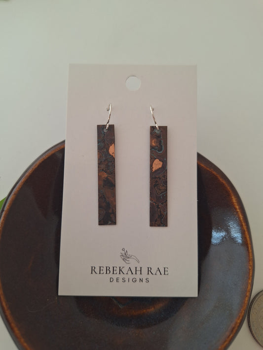 Patina Bar Earrings