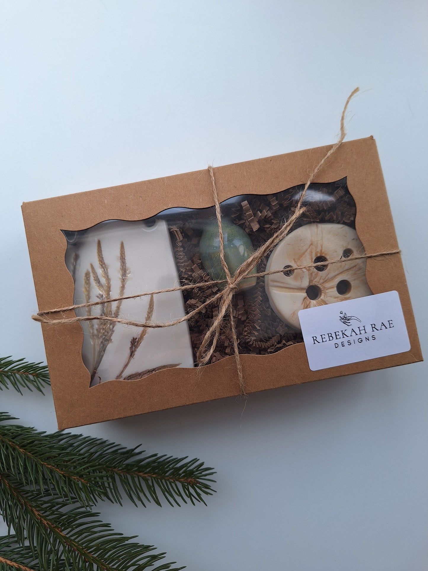 Boxed Gift Set - Ornament, Flower Frog, & Tiny vase