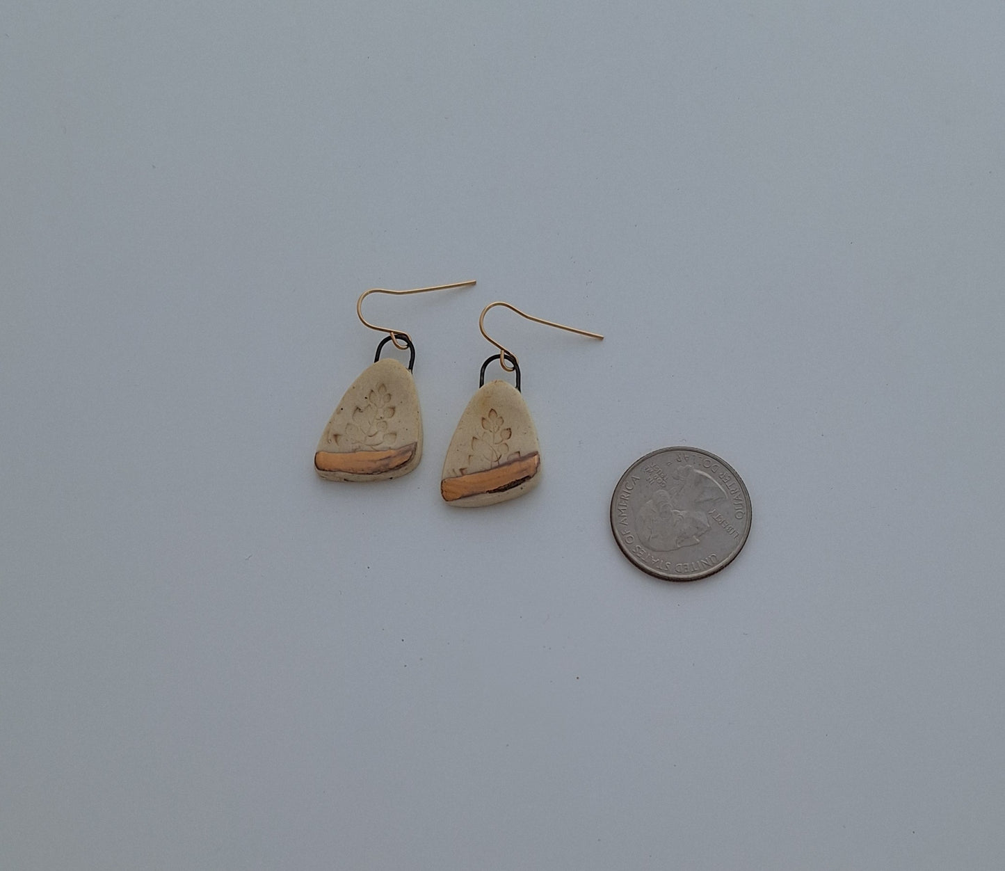 Porcelain Earrings - gold