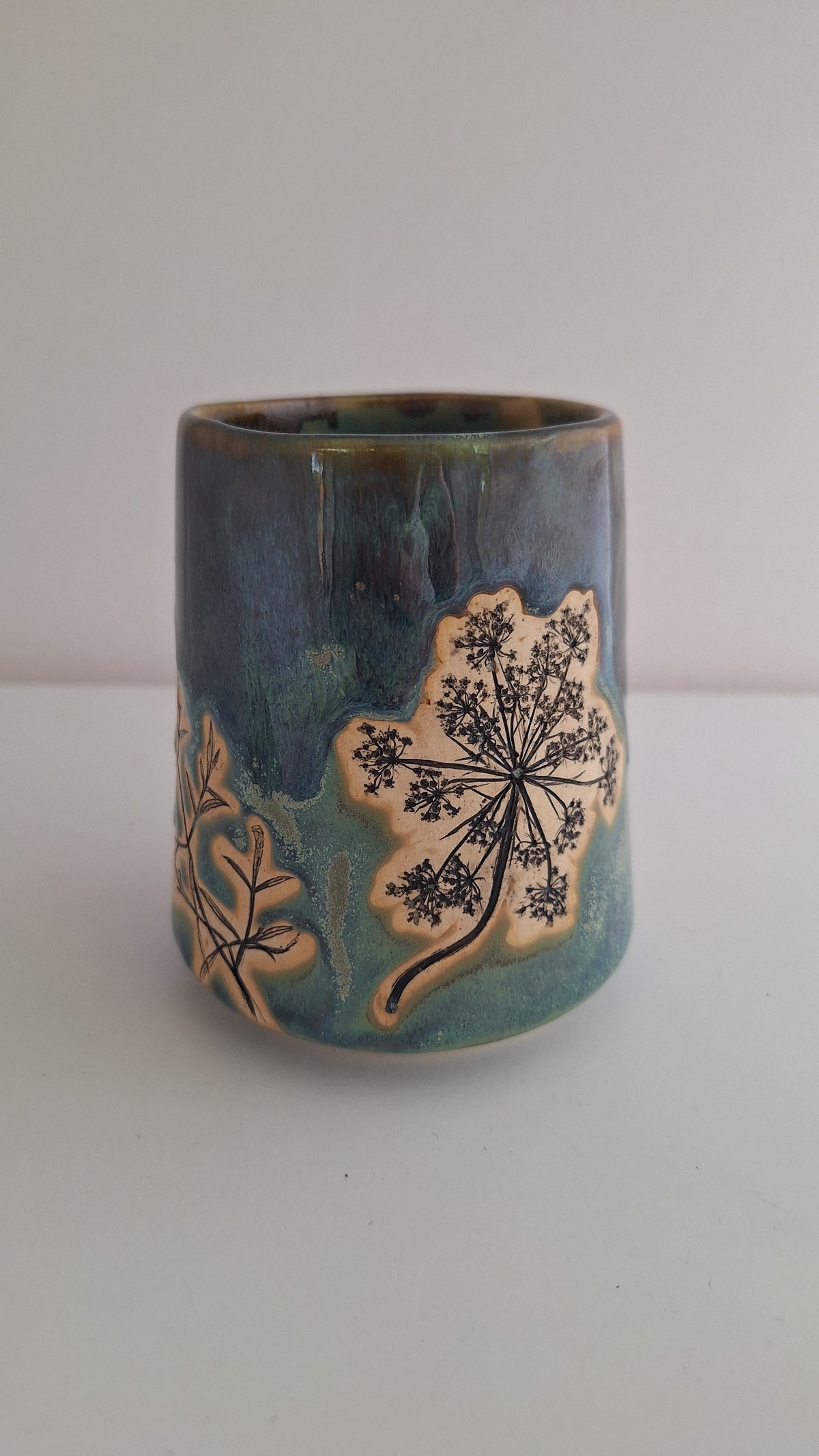 Queen Anne's Lace Tumbler - Botanical imprint