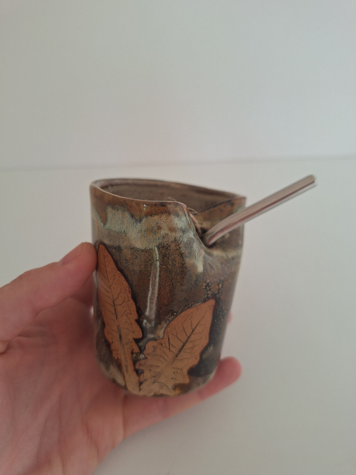 Cocktail Sipper - Botanical Imprint, dandelion - straw included