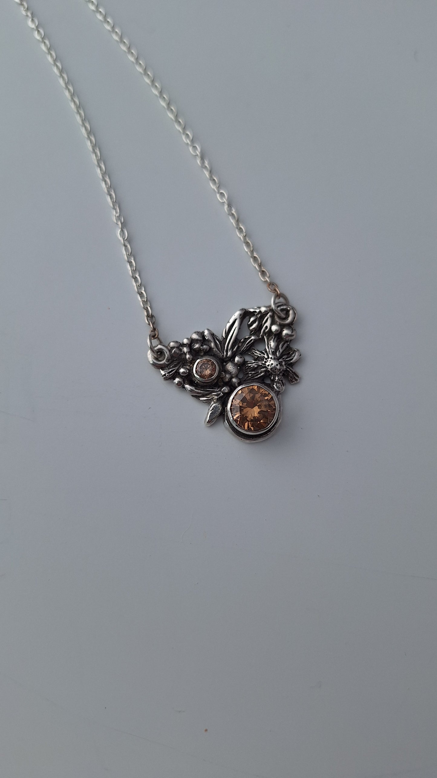 Autumn Zinnia Necklace