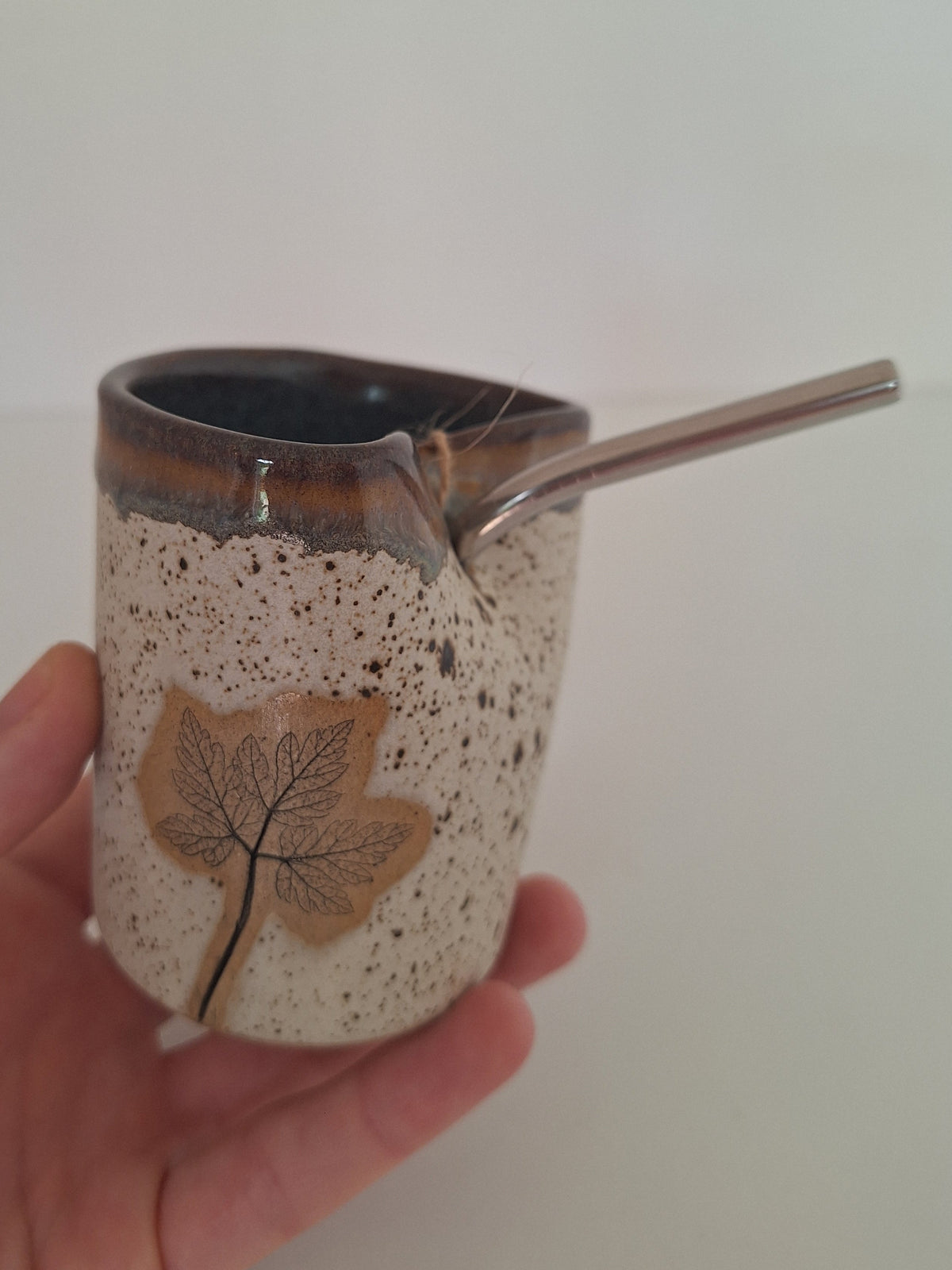 Cocktail Sipper - Botanical Imprint, wild flora - straw included