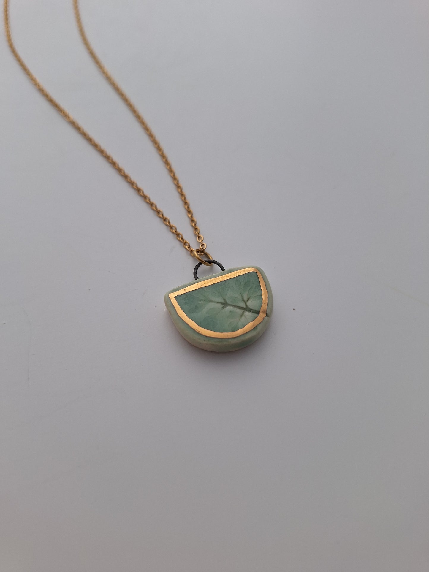 Little Fern Ceramic Necklace